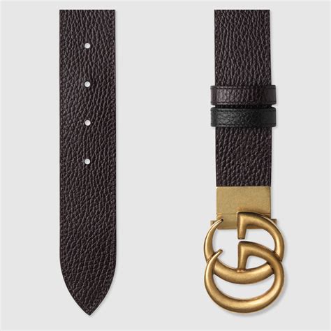 GUCCI Reversible leather belt 